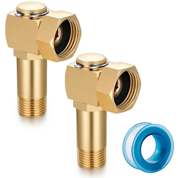 2 stk. haveslange opruller dele fittings drejelig albue konnektor haveslange drejelig opruller reservedele