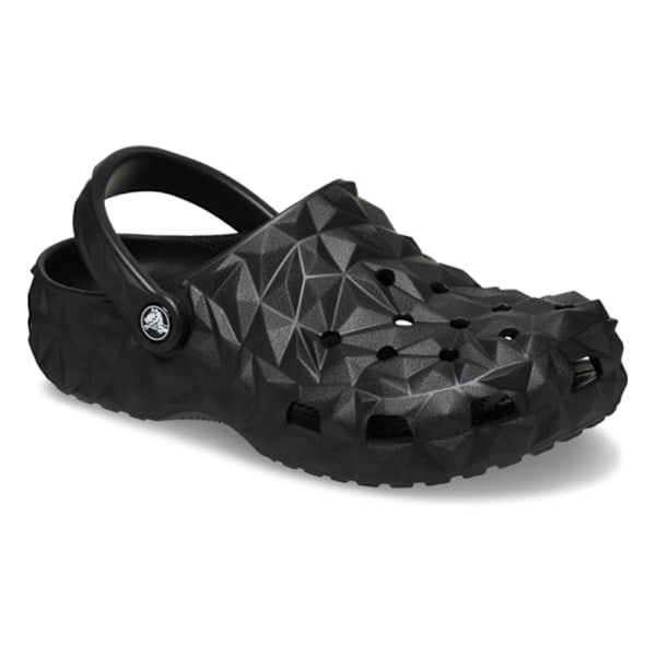 Crocs Unisex Klassiska Geometriska Clogtofflor Black 37