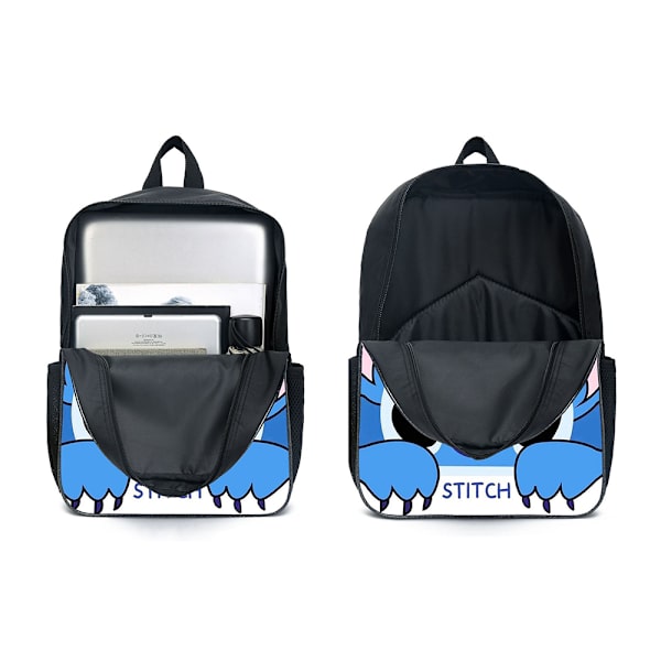 3 st/set Lilo & Stitch Ryggsäck Barn Cross Body Lunchbag Pennfodral Skolväska C