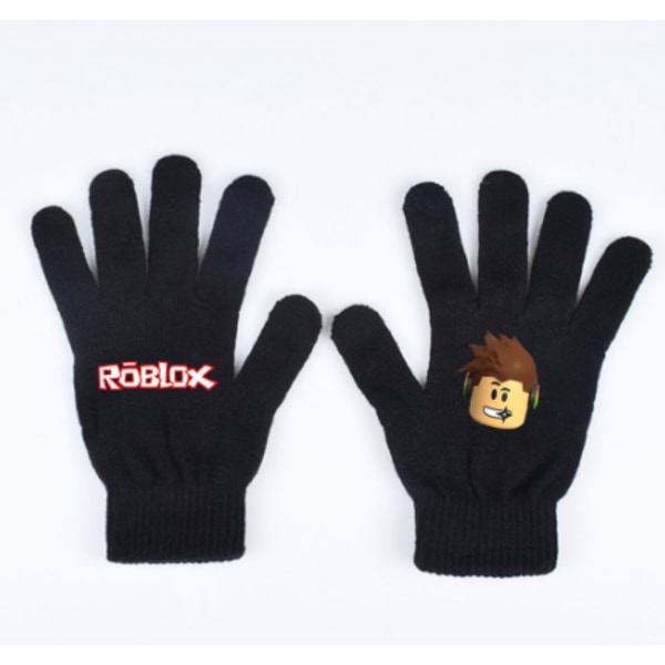 Roblox Game Varm Stickade Alla Fingerhandskar Barn Vantar Vinter A