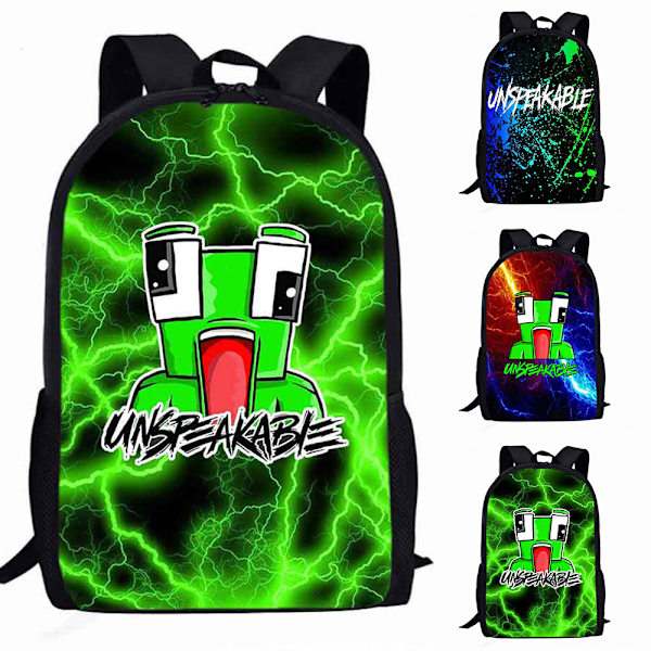 Barnryggsäck Anime Ryggsäck UNSPEAKABLE Ryggsäck för Män Pojkar Vuxna Reseryggsäck för Kontor Skola Laptopväskor C