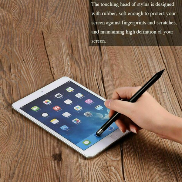 Universal Pekskärm Ritning Stylus Penna iPad Kapacitiv Penna white