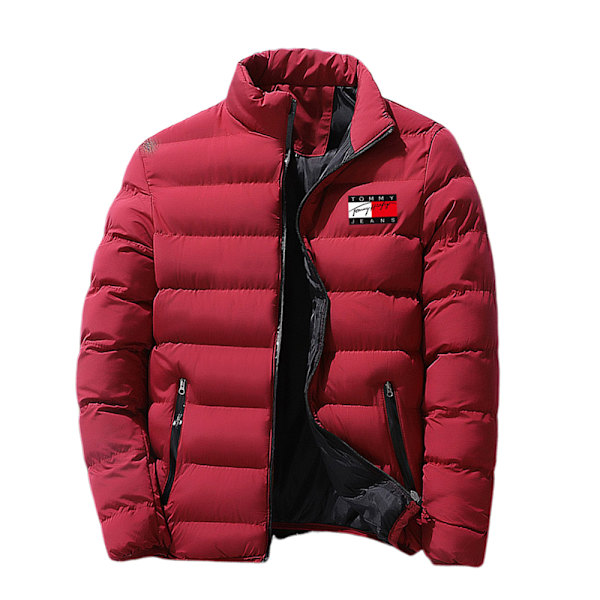 Herr Tommy Hilfiger Vintervarm Huvad Padderad Pufferjacka Quiltjacka Ytterplagg C 2XL