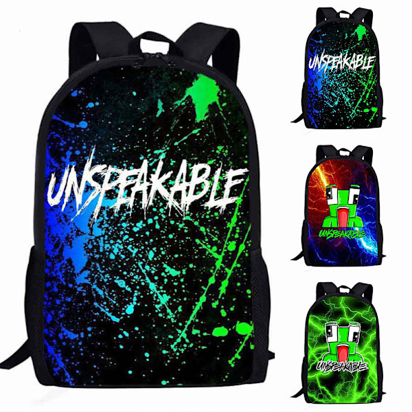 Barn Ryggsäck Anime Ryggsäck UNSPEAKABLE Ryggsäck för Män Pojkar Vuxna Reseryggsäck för Kontor Skola Laptopväskor B