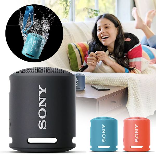 Sony SRS-XB13 Bärbar Vattentät Trådlös Bluetooth-högtalare IP67 Vattentät och Dammsäker Blue