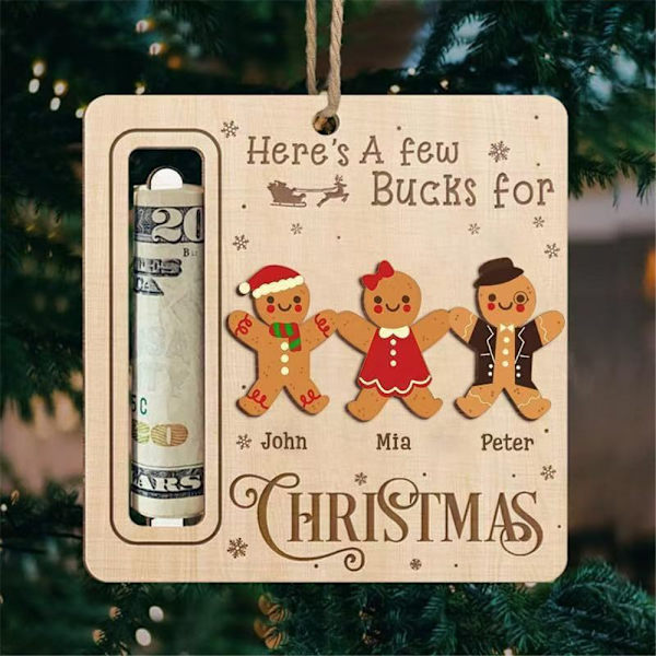 4 st Pengarhållare Julgranshängande Ornament Julgransdekoration Present 4PCS