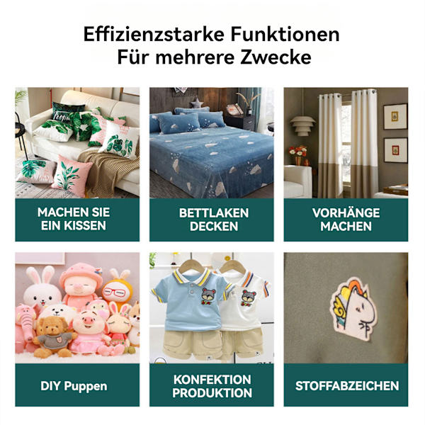 Elektrisk Mini Symaskin, Stickmaskin, Batteridriven, med Pedal, för Hushåll, Resor, Barn, Nybörjare, DIY-entusiaster