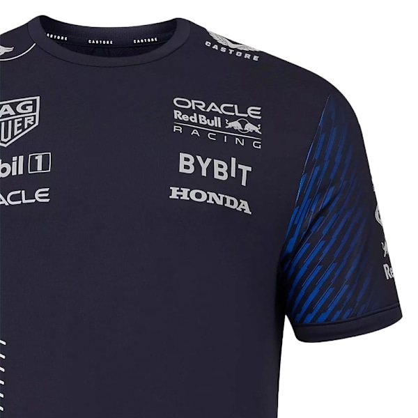 RED BULL RACING F1 Herrarnas Lagtröja T-shirt 2023 Rund Hals Kortärmad Sporttröja Toppar 2XL