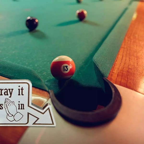 8 Ball Fickmarkör Siktlinje Bollmarkörer Skott Skylt Pool Dekor A