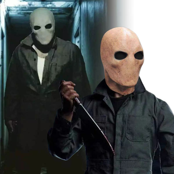 Slender Man Maskeradkostym Party Horror Alien Halloween Cosplay Latex Mask