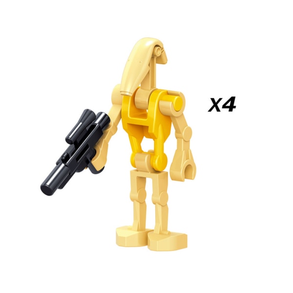 24 stridsdroid-set minifigurer byggklossleksaker