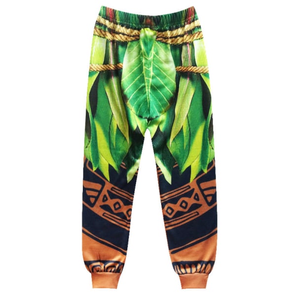 3-10 år Moana Maui Cosplay långärmad topp + byxor 110