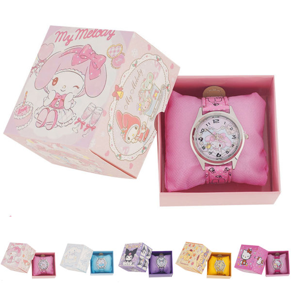 Sanrio Kuromi Klockor Min Melodi Cinnamoroll Student Barn Armband Klocka Purin