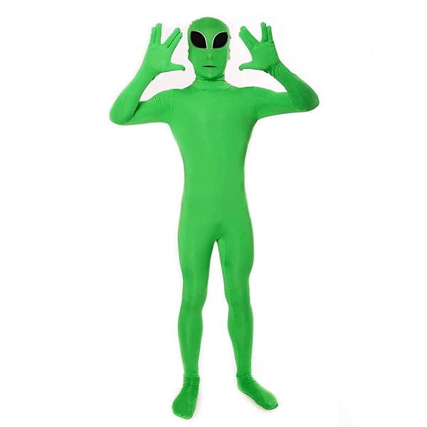Alien Cosplay Kostym Jumpsuits Deluxe Kostym för Män Pojkar Halloween Party Cosplay 140cm