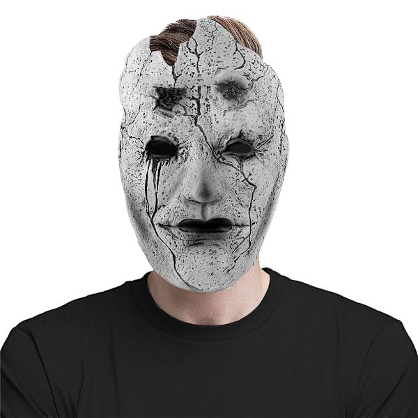 Black Myth: Wukong Daoist Mi Cosplay Latex Mask Halloween Horror Halvmask