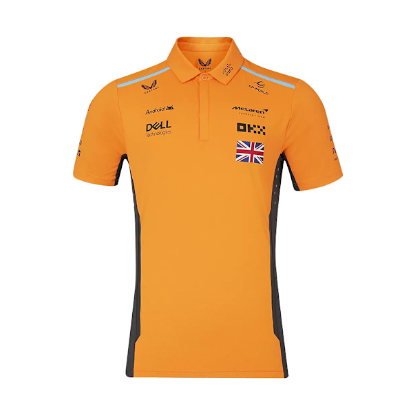 Racing Suit F1 Herr 2024 Team Kortärmad \"4\" Polotröja - Gul M