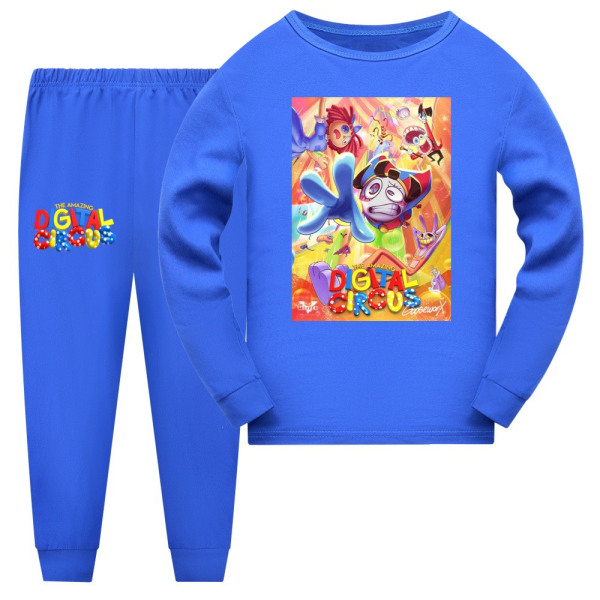 Kids The Amazing Digital Circus Boys Pyjamas Byxa Set Sovkläder dark blue 130cm