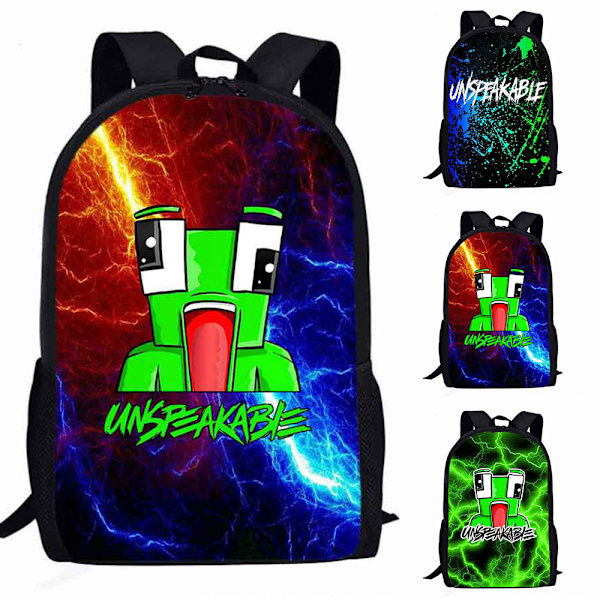 Barnryggsäck Anime Ryggsäck UNSPEAKABLE Ryggsäck för Män Pojkar Vuxna Reseryggsäck för Kontor Skola Laptopväskor A