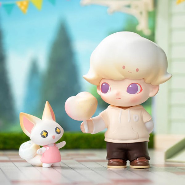 POP MART DIMOO Date Series Blind Box Figurer, DIMOO Blind Box Figurer Samlarleksaker (Slumpmässigt en)