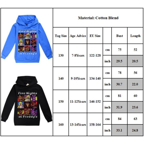 Barn Pojkar Cartoon Print Långärmad Hoodie Huvtröja Vinter Jumper Sweatshirt Red 130cm