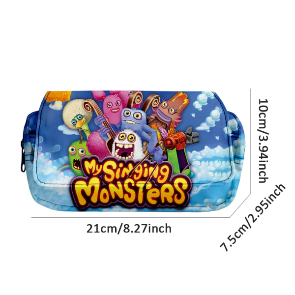 My Singing Monsters Cartoon Case Stor kapacitet Case A