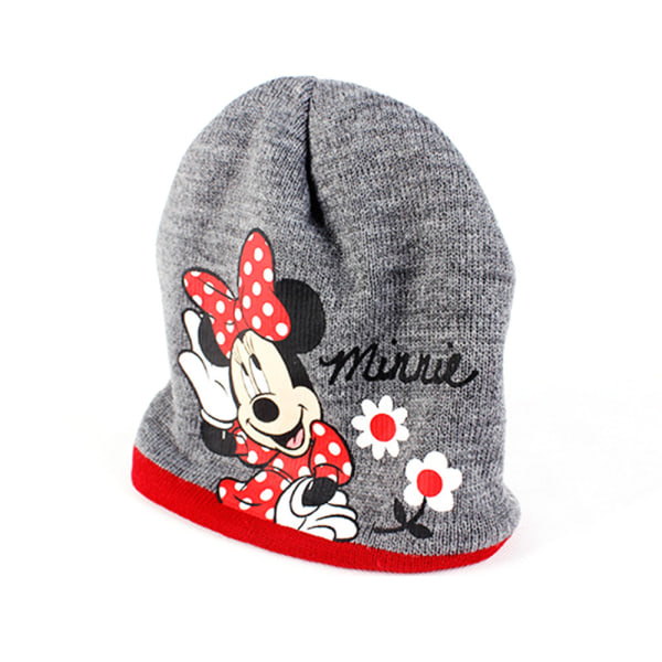 Flickstickad söta Minnie Mouse-hattar och handskar set vinter varmare mössa