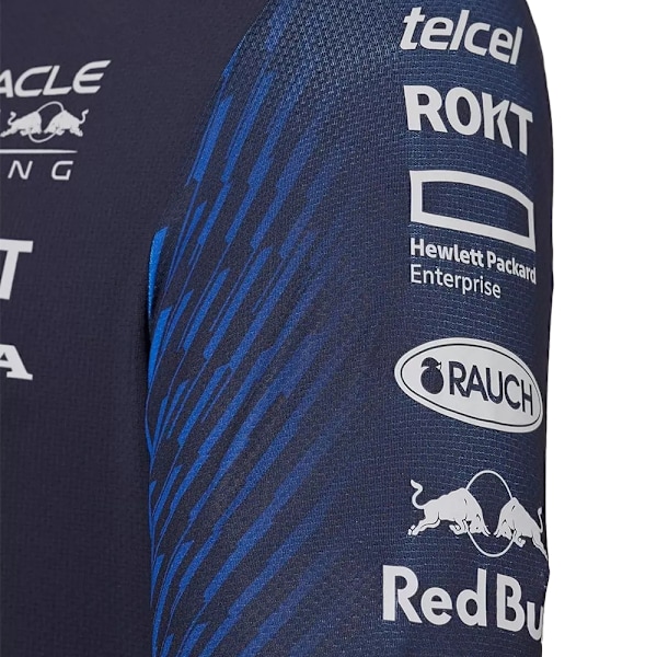 RED BULL RACING F1 Herrarnas Lagtröja T-shirt 2023 Rund Hals Kortärmad Sporttröja Toppar 2XL