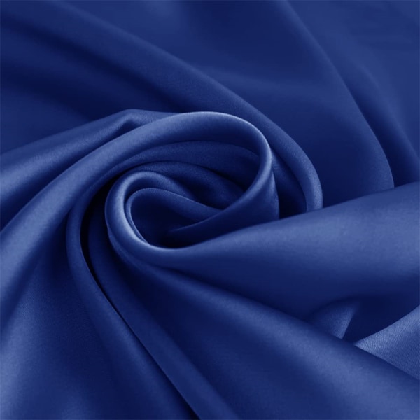 Kvinnor Extra Långa Satinsjalar Wraps Pashmina för Bröllopsfest Blue