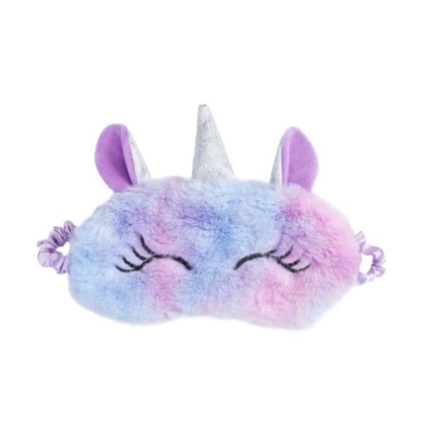 Unicorn Sleeping Eye Mask för Childern Cartoon Sleep Eye Band light purple
