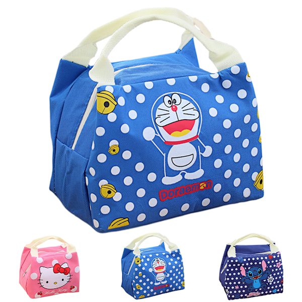 Lunchväska för män kvinnor isolerad lunchlåda söt Stich lunchlåda lunchväska för arbetslunchväska Pink Cat