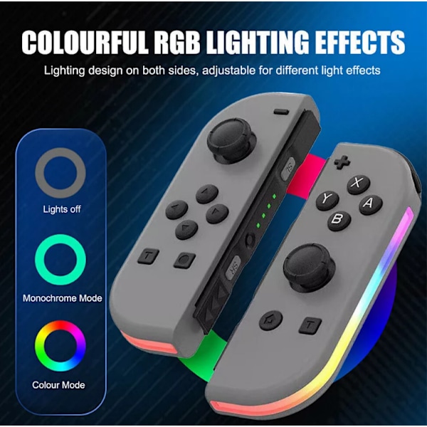 Ett par för Nintendo Switch Joy Con-kontroller Gamepad Vänster + Höger Joypad Trådlöst Pikachu