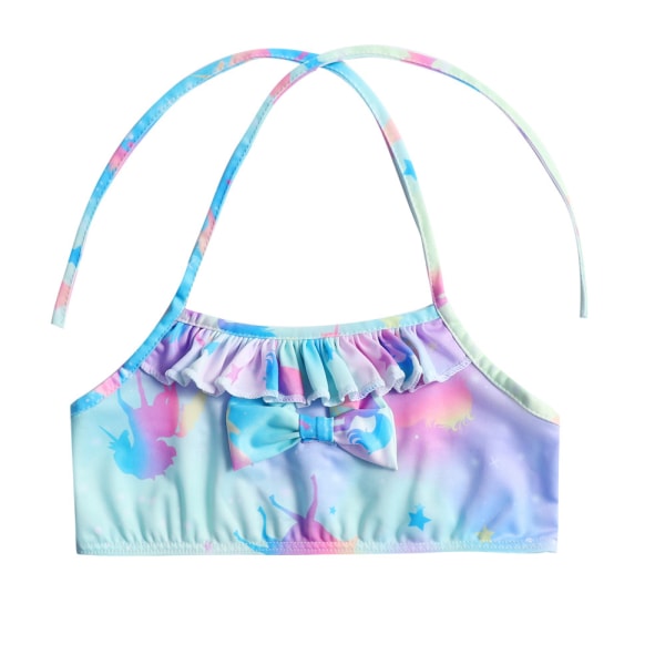 Flickgrimma baddräkt Bikini med sjöjungfrusvans Set Badkläder 150cm