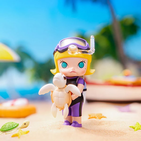 POP MART Molly When I was a Kid Series Figuriner, DIMOO Blind Box Figuriner Samlarleksaker (Slumpmässigt en)