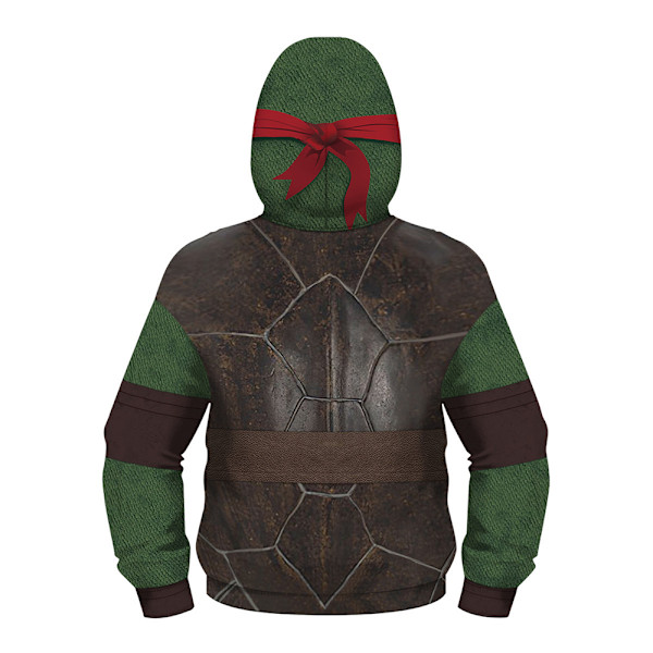 Barn Pojkar Mutant Ninja Turtles Jacka Full Zip Hoodie Kappa Toppar Mask Ytterkläder XS