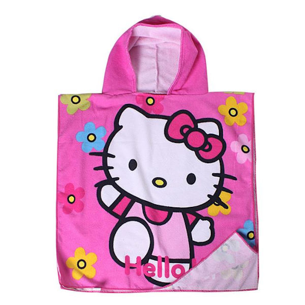 Barn Disney Karaktär Luva Poncho Handduk Badrock Strand Semester Bad Simning #3 60*120cm