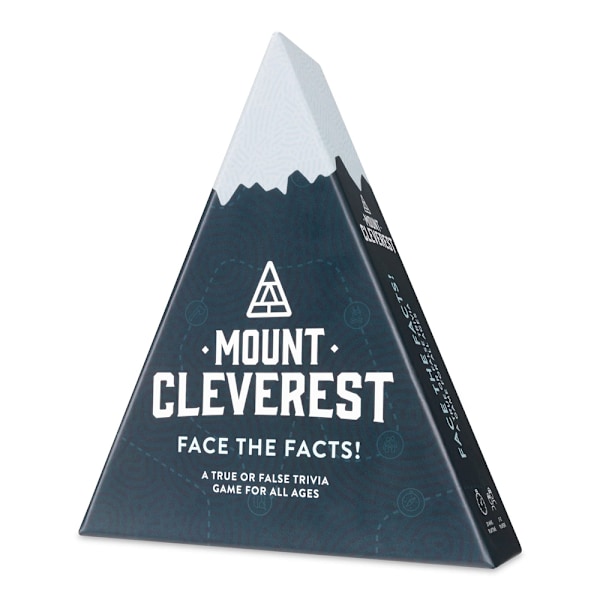 MOUNT CLEVEREST Sant eller Falskt Trivia-spel - Roligt familjespel för vuxna och barn