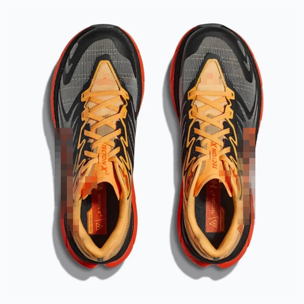 Tecton X 2 Unisex Herr Dam Skor Lågskor Löparskor Träningsskor Sneaker Black Red Orange 43