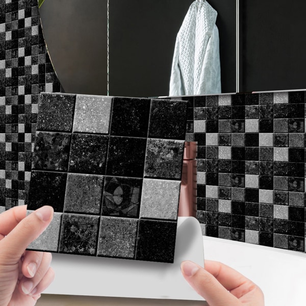 10 st Kök Badrum Kakel klistermärke Mosaik DIY självhäftande