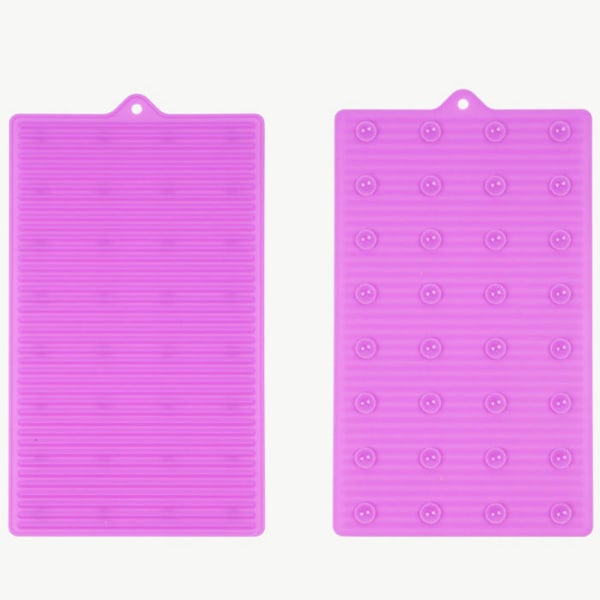 Vikbart rengöringsmaterial Mini tvättbräda i silikon Purple