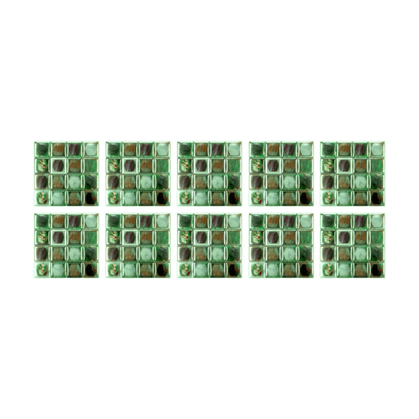 10 st kakel klistermärke mosaik kristall film DIY väggdekoration