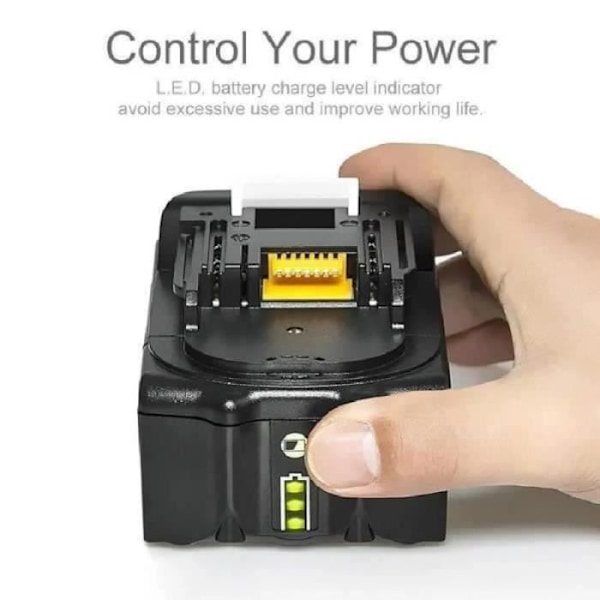 LiBatter batteri 2 stk BL1850B 18V 5,0 Ah lithium batteripakker Erstatning til Makita BL1850B BL1860B