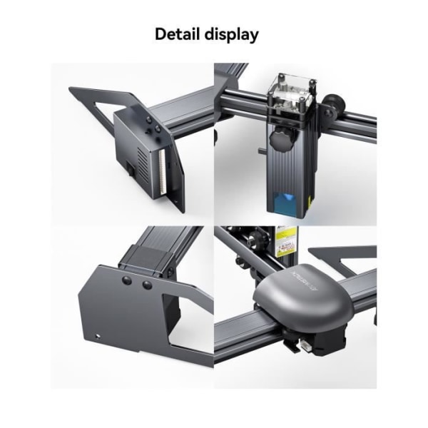ATOMSTACK P7 M40 40W højtydende bærbar lasergraveringsmaskine 200*200 mm farve gaveæske emballage