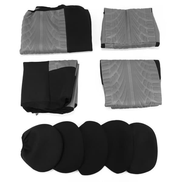 Full uppsättning Universal Fit bilstolskyddsskydd Grå