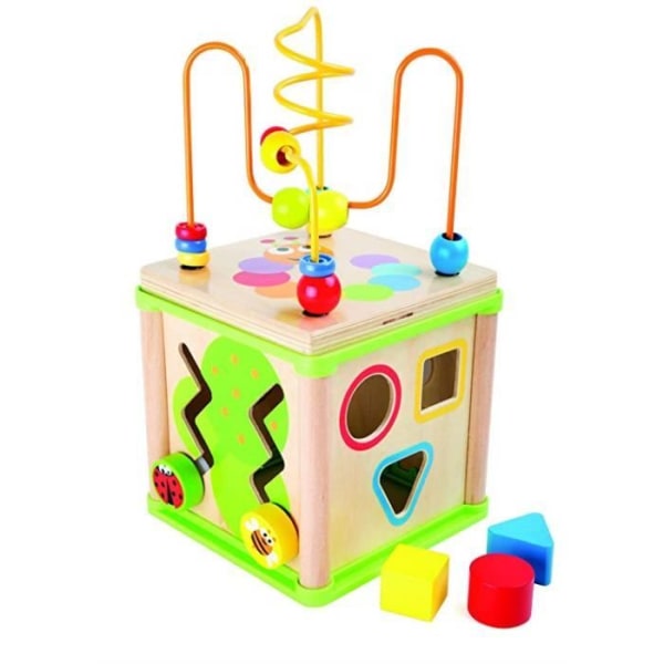 Activity Cube of Awakening Motor Skills Discoveries Babylegetøj, First Age Awareness Game, Pædagogisk børnefødselsdagsgave til julefest Flerfärgad