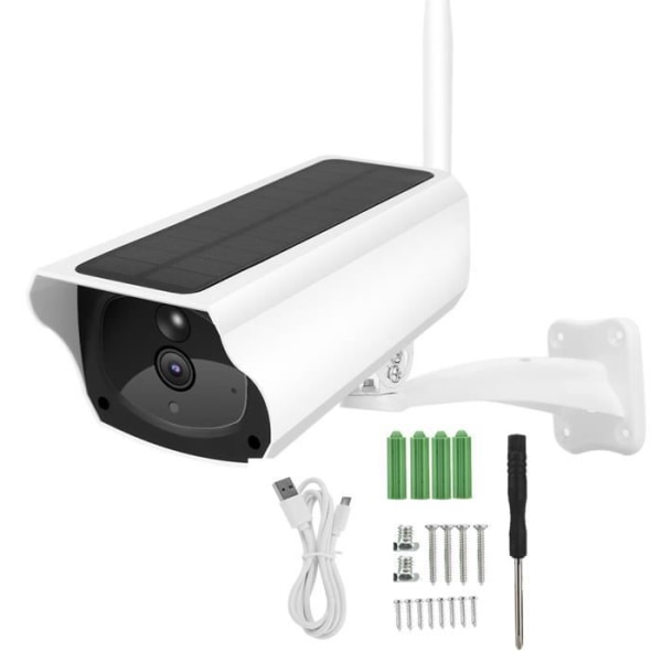 Dioche Solar Camera Solar Powered Camera 1080P WiFi IP Camera Rörelsedetektering Vattentät Fjärrkontroll CCTV