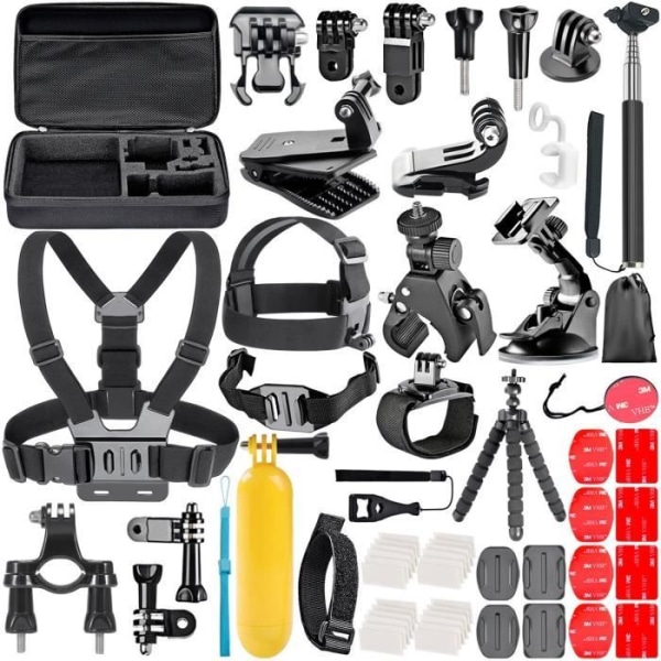 58-i-1 Action Camera Accessories Kit til GoPro Hero 4/5 Session, Hero 1/2/3/3+/4/5, SJ4000/5000, Nikon og Sony Sport DV