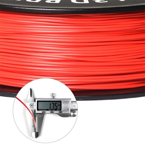 GEEETECH Rød PLA 3D Filament 1,75 mm 1 kg ledning til 3D-printer, 1 kg 1 spole, 0,02 mm høj præcision