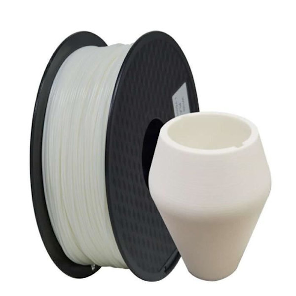 3D Filament 1,75 mm 1KG PLA 3D Printer Filament Hvid Tronxy