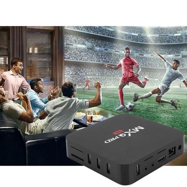 MXQ PRO 4K Smart TV Box RK3229 1+8G WiFi BT STB HD Smart Media til Android 7.1 (EU-stik) - KOE