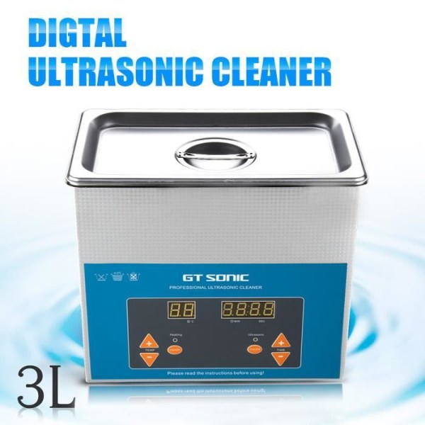 Professionell Ultrasonic Cleaner 3L - MÄRKE - Modell - Smycken, glasögon, delar etc